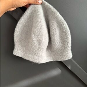 Soft Light Gray Knit Beanie
